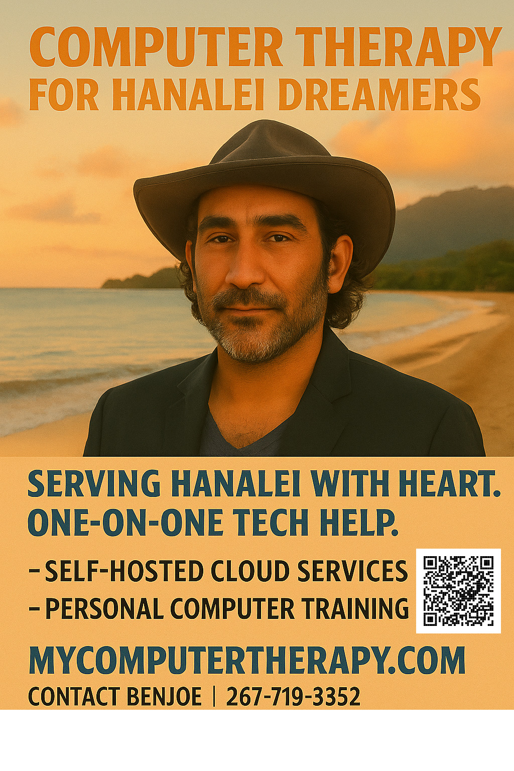 Unpacking tech gear in a bright Hawaiian home with ocean view