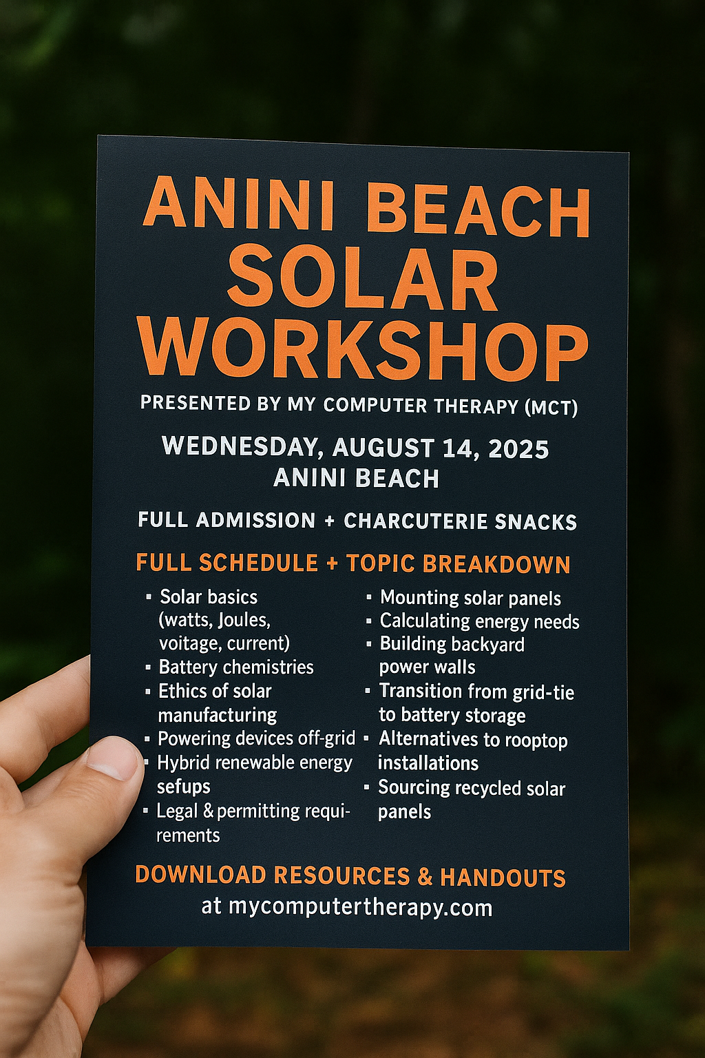 Anini Beach solar setup