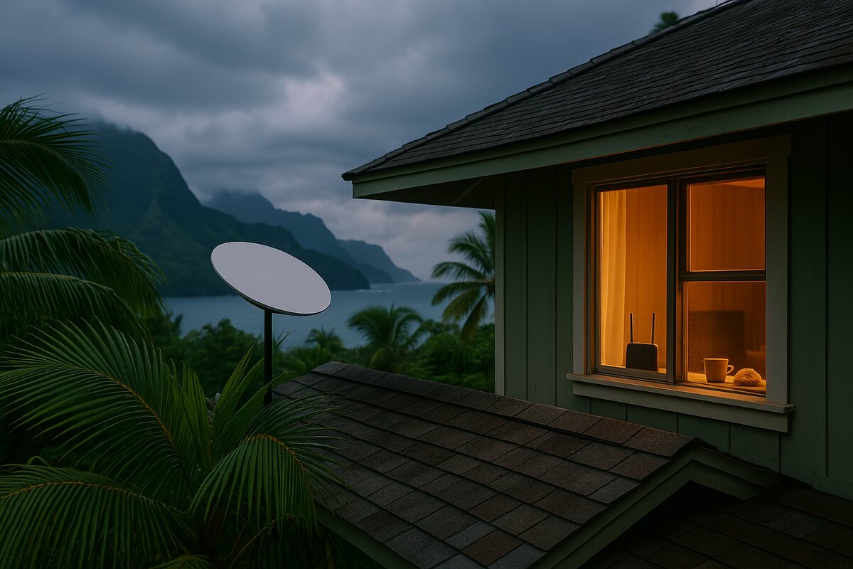 WiFi signal fading through rooms of a Hawaiian home