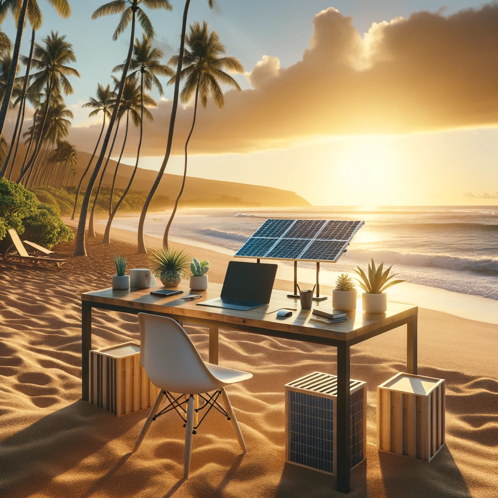 Solar Power on the Beach